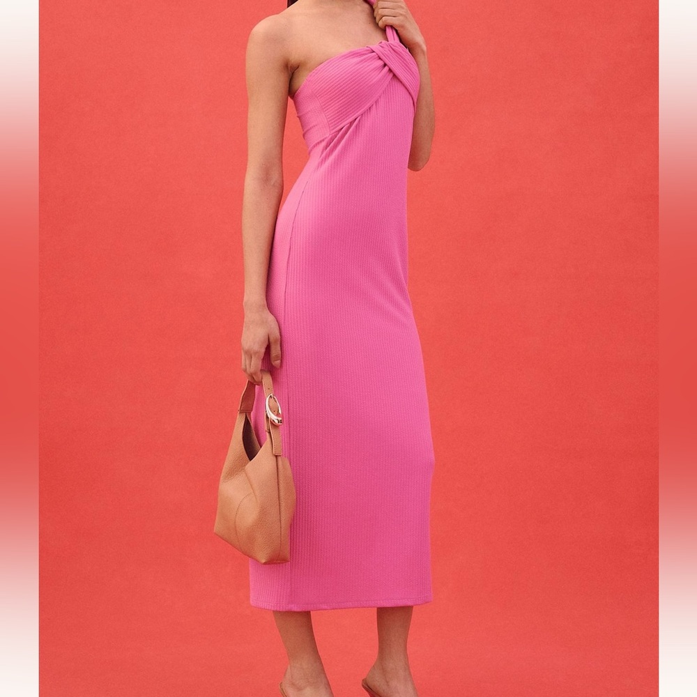 Anthropologie by Porridge Antonia Twist Front Ribbed Maxi Dress SIZE SMALL NEW